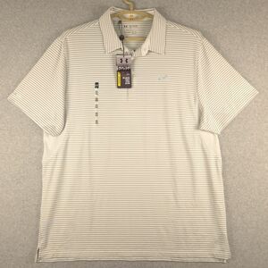 Under Armour Cold Black‎ HeatGear Golf Polo Shirt Striped Performance 2XL